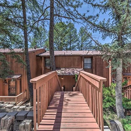 Forested Ruidoso Condo With Deck And Fireplace! Kültér fotó