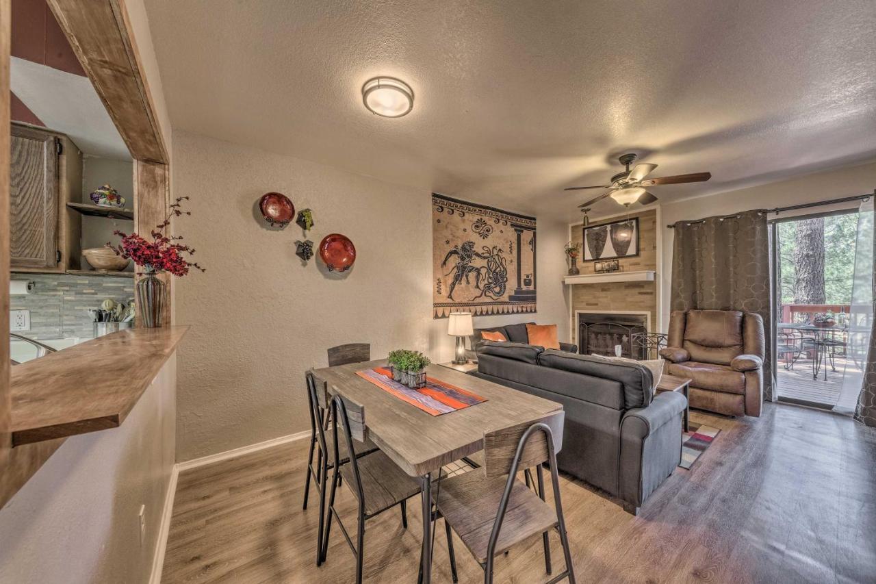 Forested Ruidoso Condo With Deck And Fireplace! Kültér fotó