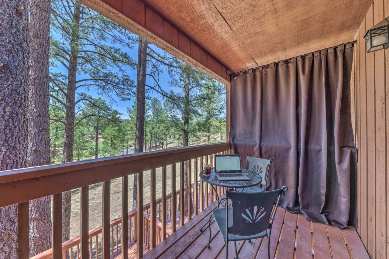 Forested Ruidoso Condo With Deck And Fireplace! Kültér fotó